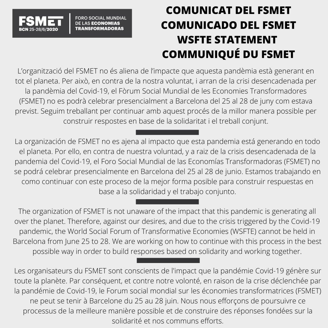 Comunicado FSMET