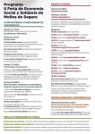 Programa II Feria ESS Molina de Segura