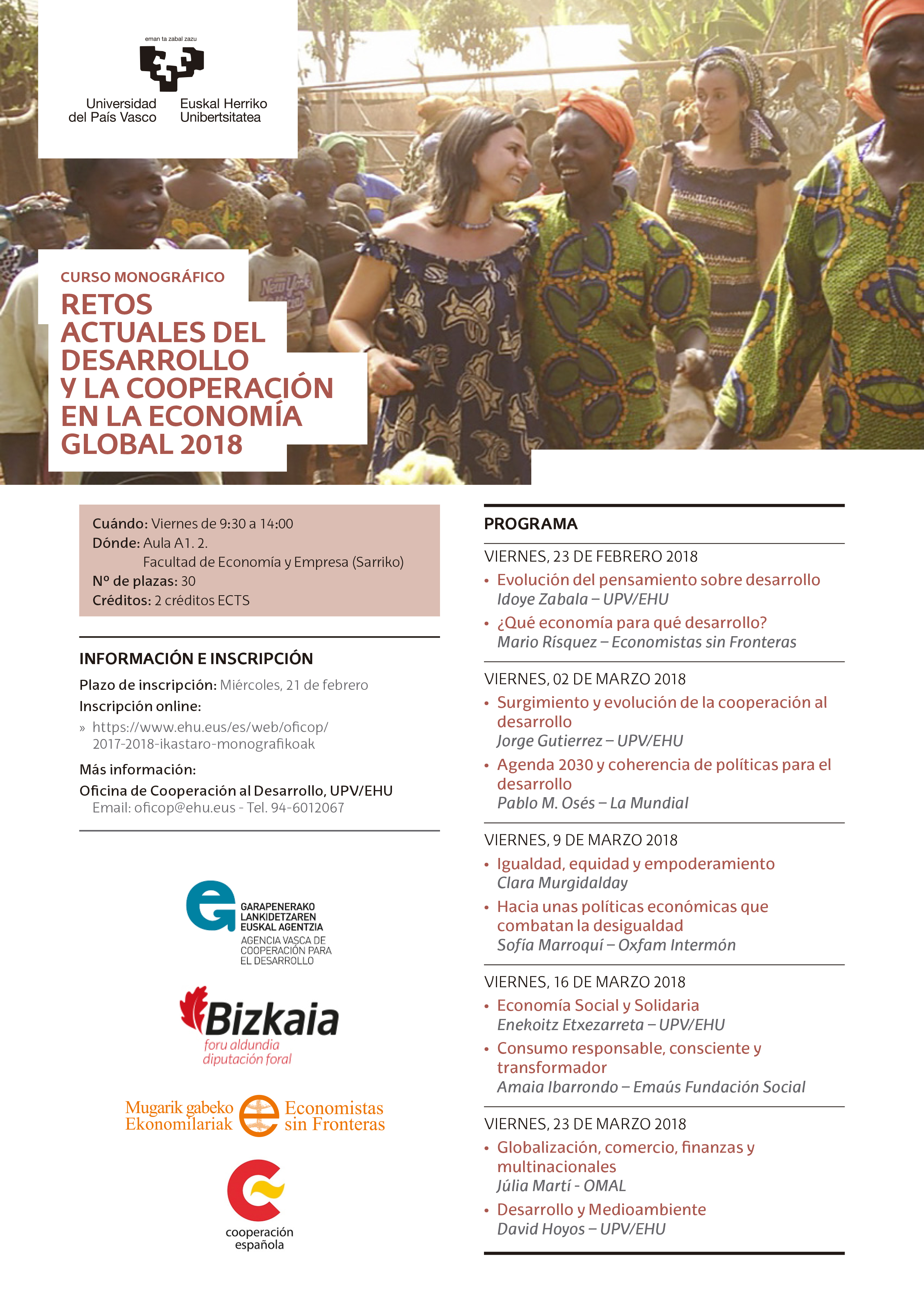 Programa retos actuales del desarrollo