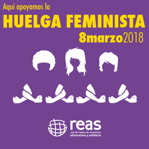 Huelga feminista en REAS