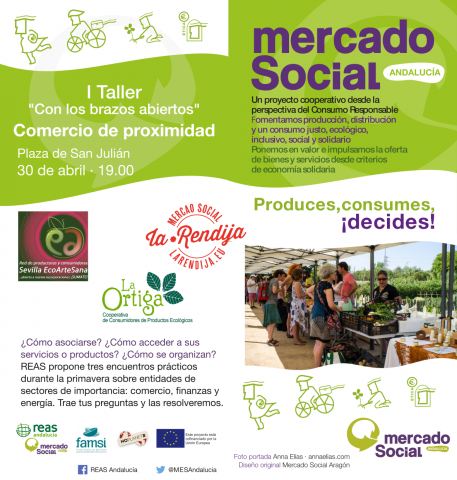 I Taller "con los brazos abiertos" del Mercado Social en Sevilla