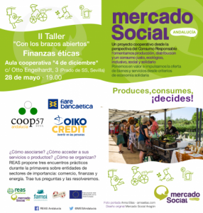 II Taller "con los brazos abiertos" del Mercado Social en Sevilla: finanzas éticas