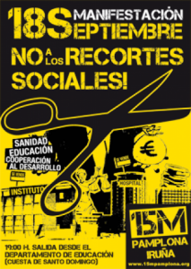 18S – Manifestación contra los RECORTES SOCIALES (Pamplona)