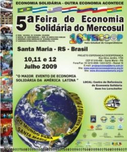 16ª de Feicoop y 5ª de la Feria de Economía Solidaria del Mercosur en Santa Maria