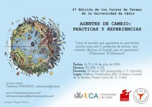 Curso de verano de la Universidad de Cádiz "Agentes de cambio: prácticas y experiencias"