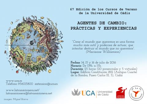 Curso de verano de la Universidad de Cádiz "Agentes de cambio: prácticas y experiencias"