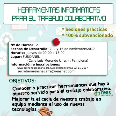 Curso: Herramientas informáticas para el trabajo colaborativo (Pamplona)