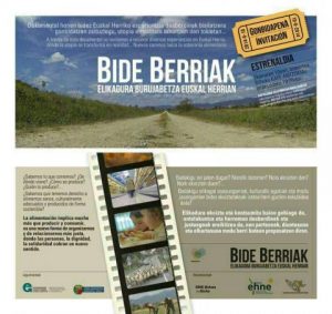 Presentación del documental Bide Berriak: elikadura burujabetza Euskal Herrian (Bilbao)