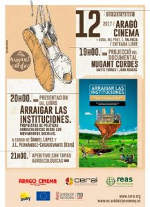 Presentación del documental ‘Nugant Cordes’ y del libro ‘Arraigar las instituciones’ en Valencia