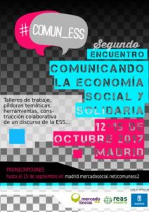Vuelve #COMUN_ESS: segundo encuentro de comunicación y Economía Solidaria (Madrid)