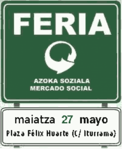 Feria de Mercado Social en Iturrama (Pamplona)