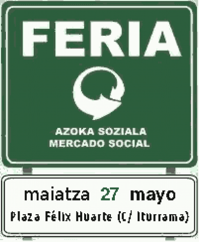 Feria de Mercado Social en Iturrama (Pamplona)