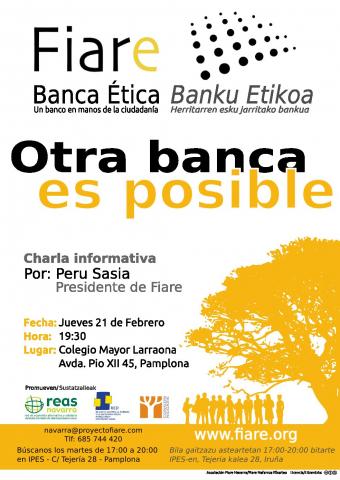 Otra banca es posible - Charla del presidente de Fiare (Pamplona)