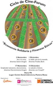 Ciclo cine-forum: Economía solidaria y Finanzas éticas (Zaragoza)