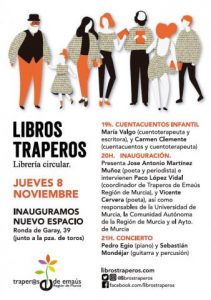 Libros Traperos. Inauguración de un nuevo espacio en Murcia.
