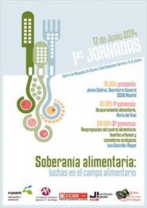 I Jornadas de Soberanía alimentaria (Madrid)