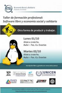 Taller sobre Software Libre y Economía Social y Solidaria (Buenos Aires)