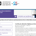 Diplomatura en Economía Solidaria (Argentina)