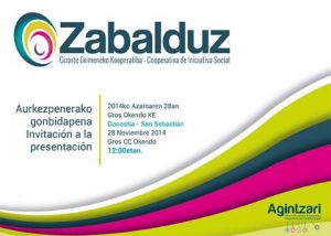Zabalduz Kooperatiba Elkartearen aurkezpen publikoa (Donostia)