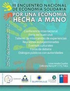 III Encuentro Nacional de Economía Solidaria: Por una Economía Hecha a Mano (Chile)
