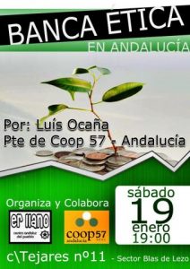 Charla "Contra la banca privada, la banca ética" (Málaga)