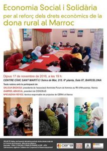Economía Social y Solidaria para el refuerzo de los derechos económicos de la mujer rural en Marruecos (Barcelona)