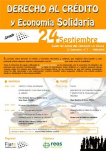 Jornada sobre el derecho al crédito y economía solidaria (Valladolid)