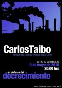 Conferencia "En defensa del decrecimiento" Carlos Taibo (Madrid)
