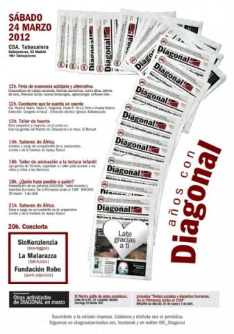 7º Aniversario del periódico DIAGONAL (Madrid)