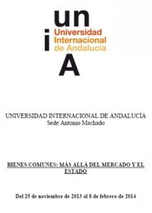Curso: Bienes comunes: Más allá del mercado y el Estado (On-line y Córdoba)