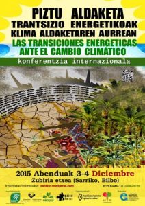 Enciende las alternativas!! Transiciones energéticas ante el cambio climático (Bilbao)