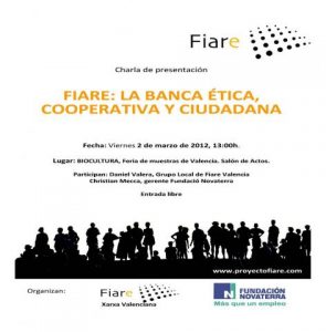La Banca ética Fiare a la Feria Biocultura de Valencia