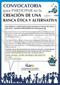 Charla "Una banca ética y alternativa" (Las Palmas de Gran Canarias)