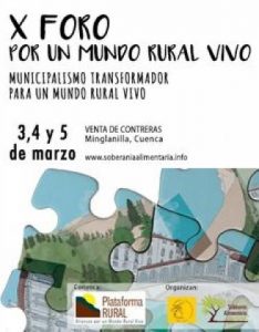 X Foro por un Mundo Rural Vivo (Minglanilla Cuenca)
