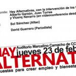Presentación libro "Hay alternativas" en Madrid y on-line