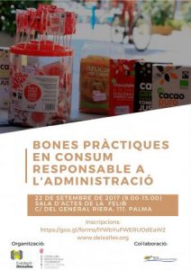Bones pràctiques en consum responsable a administracions (Palma)