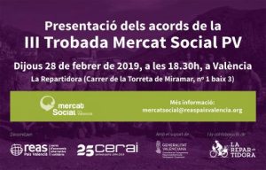 Presentació del acords de la III Trobada del Mercat Social PV