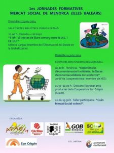 I Jornades Formatives del Mercat Social de Menorca