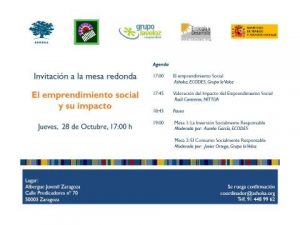 Mesa Redonda El Emprendimiento Social y su Impacto (Zaragoza)