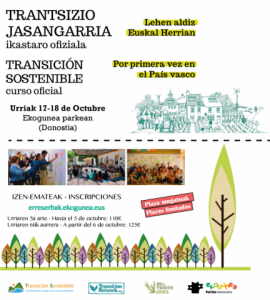 El curso oficial de la Transición Sostenible (Donostia)