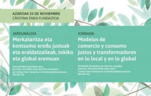 Jornada: Modelos de comercio y consumo justos y transformadores en lo local y en lo global (Donostia)