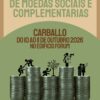 Cartel del XV Encontro Ibérico de Moedas Sociais e Complementarias, Carballo, del 10 al 11 de octubre de 2026, en el Edificio Fórum
