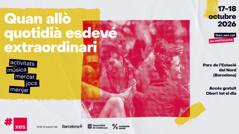 Festival FESC 2026: «Quan allò quotidià esdevé extraordinari». 17 y 18 de octubre de 2026, Parc de l’Estació del Nord (Barcelona). Actividades, música, mercado, juegos y comida. Acceso gratuito